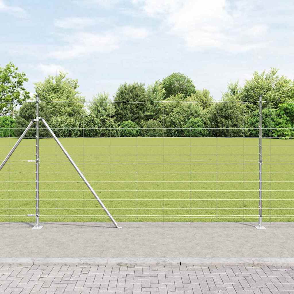 Afrasteringspaal Gegalvaniseerd 50 x 1,4 m Staal is nu te koop bij PeponiXL, paradijselijk wonen!