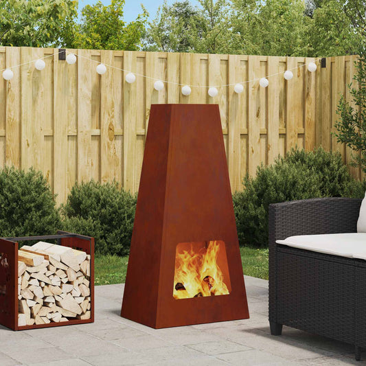 Vuurkorf Bruin 50 x 35 x 100 cm Cortenstaal is nu te koop bij PeponiXL, paradijselijk wonen!