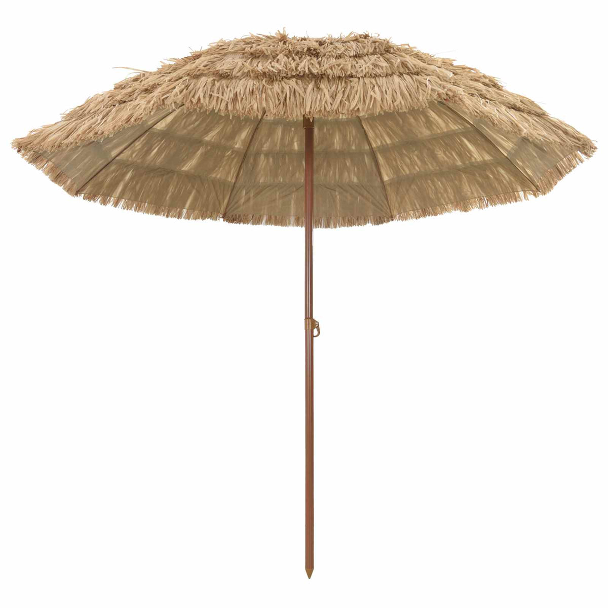 Strandparasol Naturel 255 x 255 x 255 cm Polyester en staal is nu te koop bij PeponiXL, paradijselijk wonen!