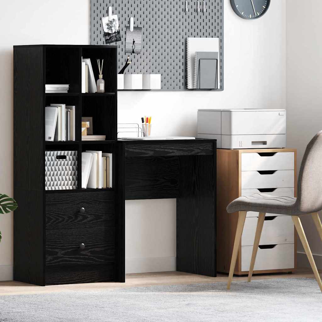 Bureau Zwart Eiken 60 x 40 x 76 cm is nu te koop bij PeponiXL, paradijselijk wonen!