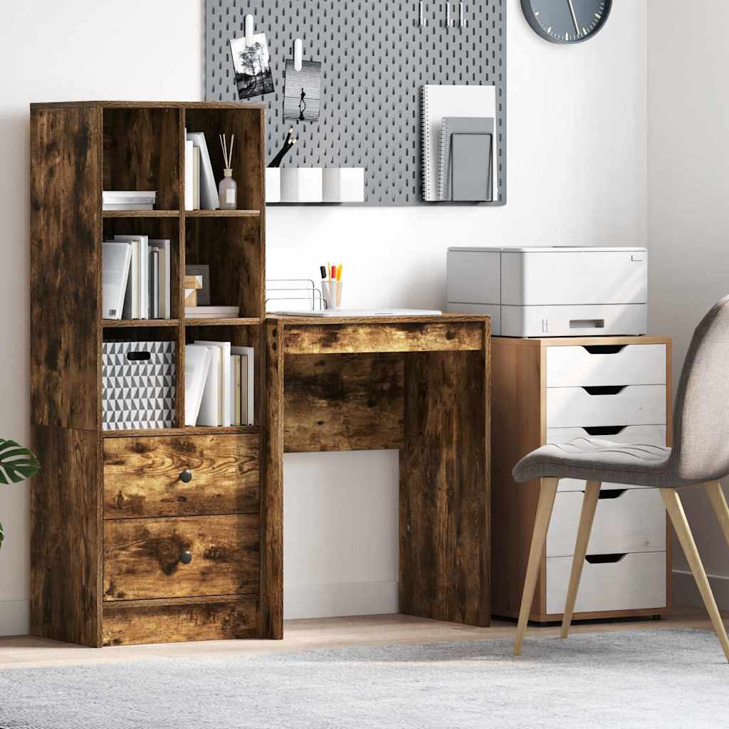 Bureau Gerookt eiken 60 x 40 x 76 cm is nu te koop bij PeponiXL, paradijselijk wonen!
