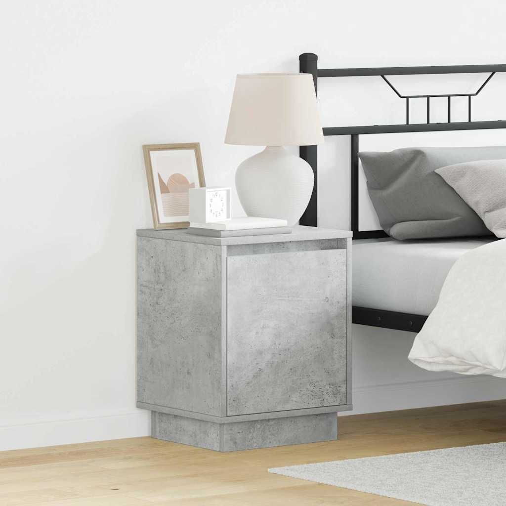 Nachtkastje 2 pcs Beton Grijs 39 x 34,5 x 50 cm Bewerkt hout is nu te koop bij PeponiXL, paradijselijk wonen!