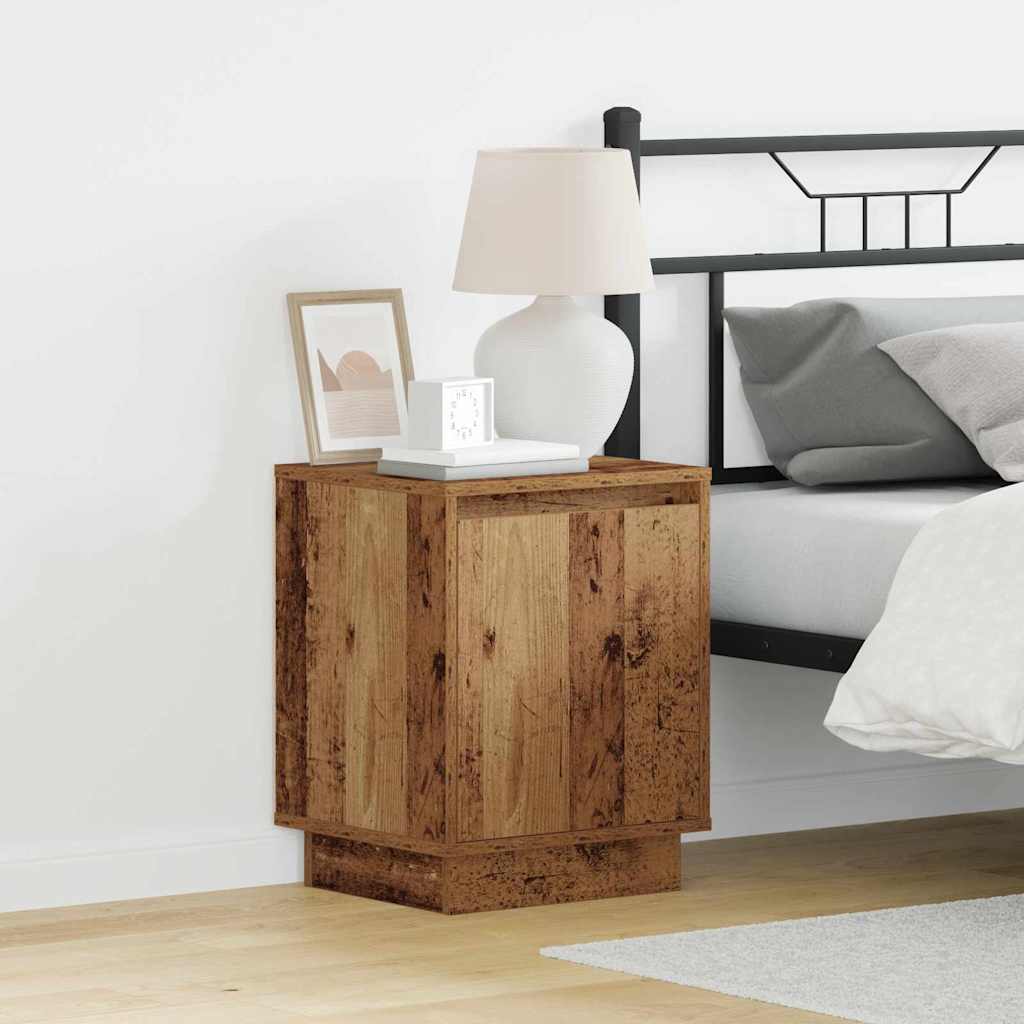 Nachtkastje 2 pcs Oudhout 39 x 34,5 x 50 cm Bewerkt hout is nu te koop bij PeponiXL, paradijselijk wonen!