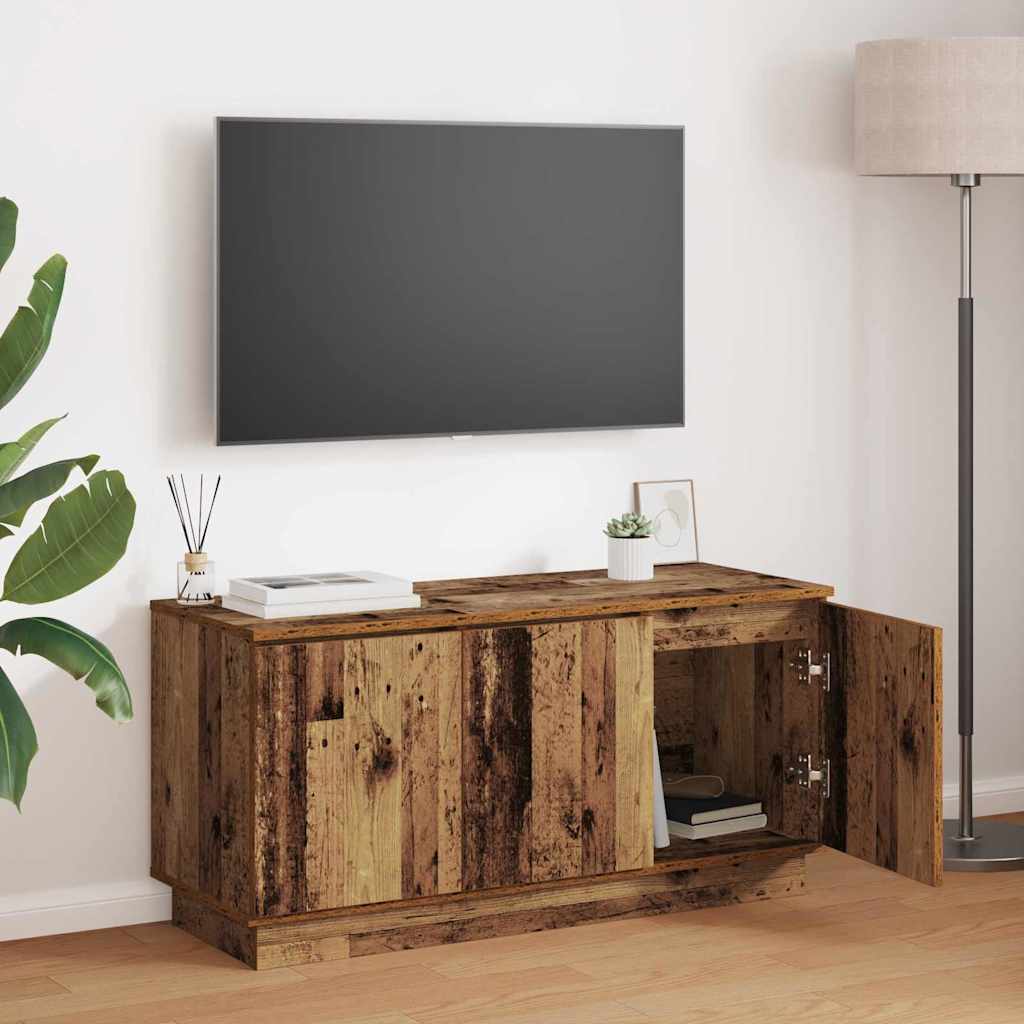TV-kast Oud Hout 100 x 38 x 49 cm Bewerkt hout is nu te koop bij PeponiXL, paradijselijk wonen!