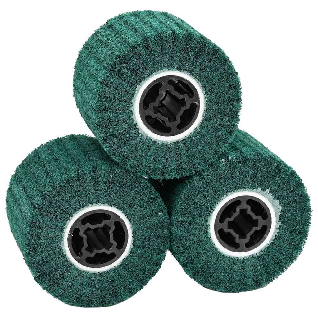 Schuurrollen 3 pcs Groen 12 x 12 x 10 cm Synthetische Vezel is nu te koop bij PeponiXL, paradijselijk wonen!