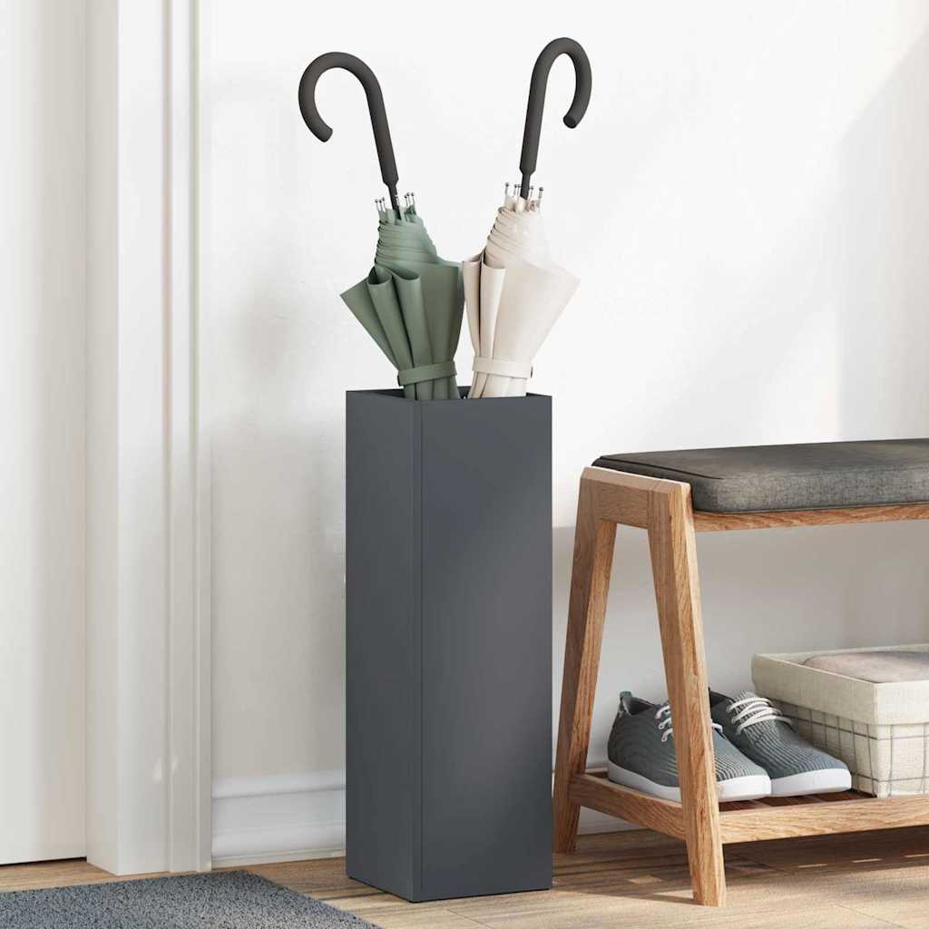 Paraplu Standaard Antraciet 15,5 x 15,5 x 49 cm Metaal is nu te koop bij PeponiXL, paradijselijk wonen!