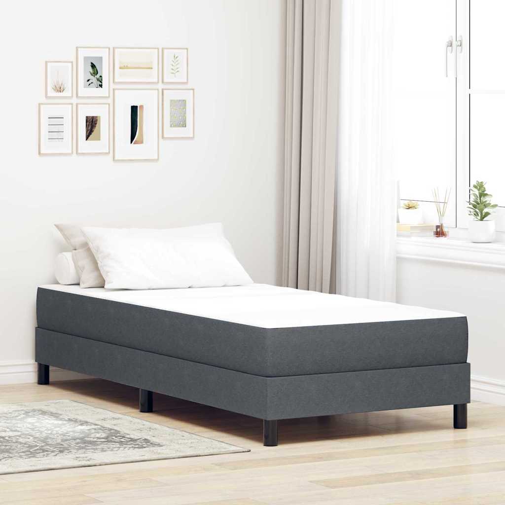 Bedmatras met matras Grijs 80 x 200 cm Stof is nu te koop bij PeponiXL, paradijselijk wonen!