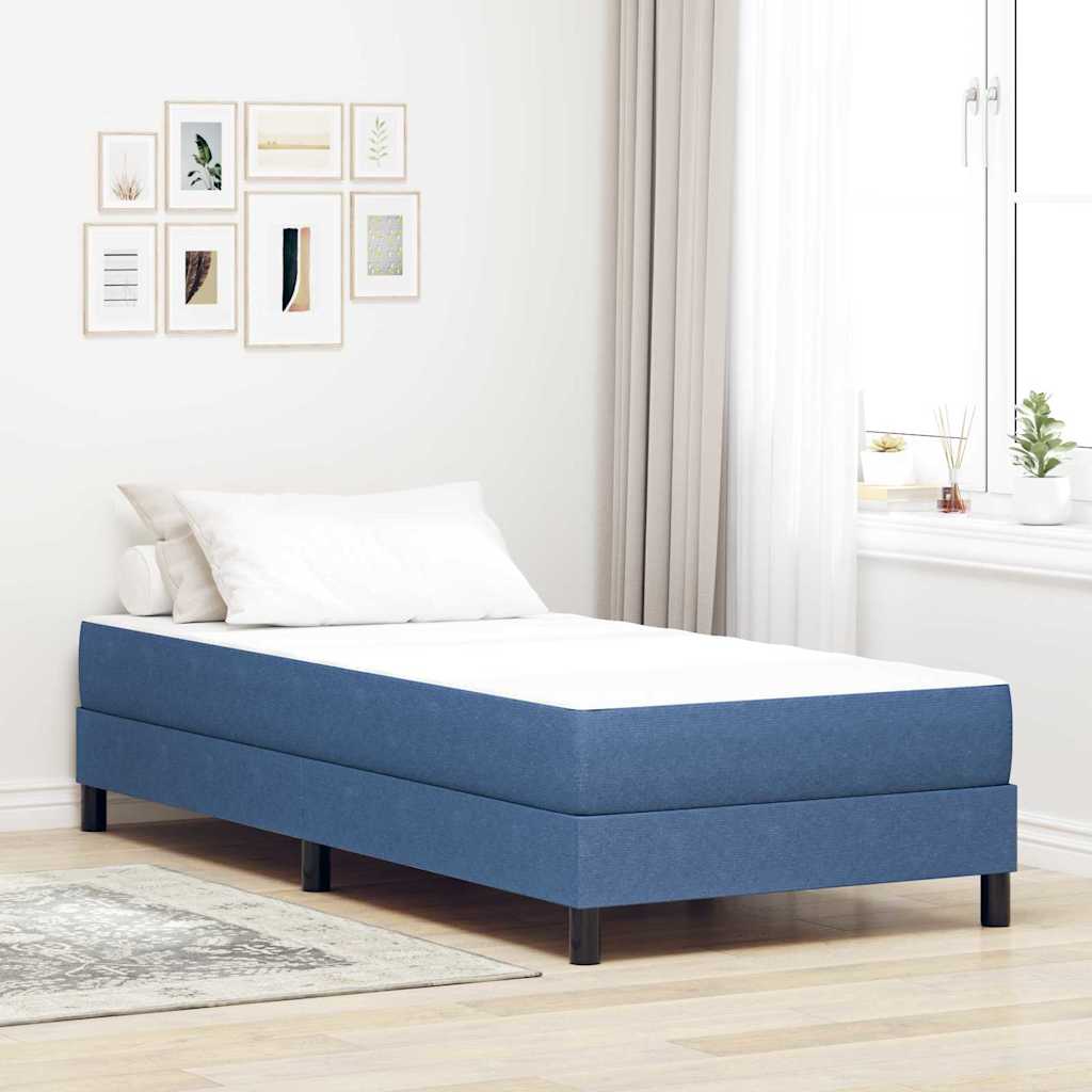 Bedmatras met matras Blauw 90 x 200 cm Stof is nu te koop bij PeponiXL, paradijselijk wonen!