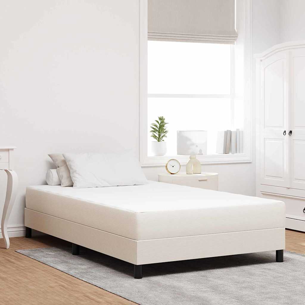 Bedmatras met matras Crème 120 x 190 cm Stof is nu te koop bij PeponiXL, paradijselijk wonen!