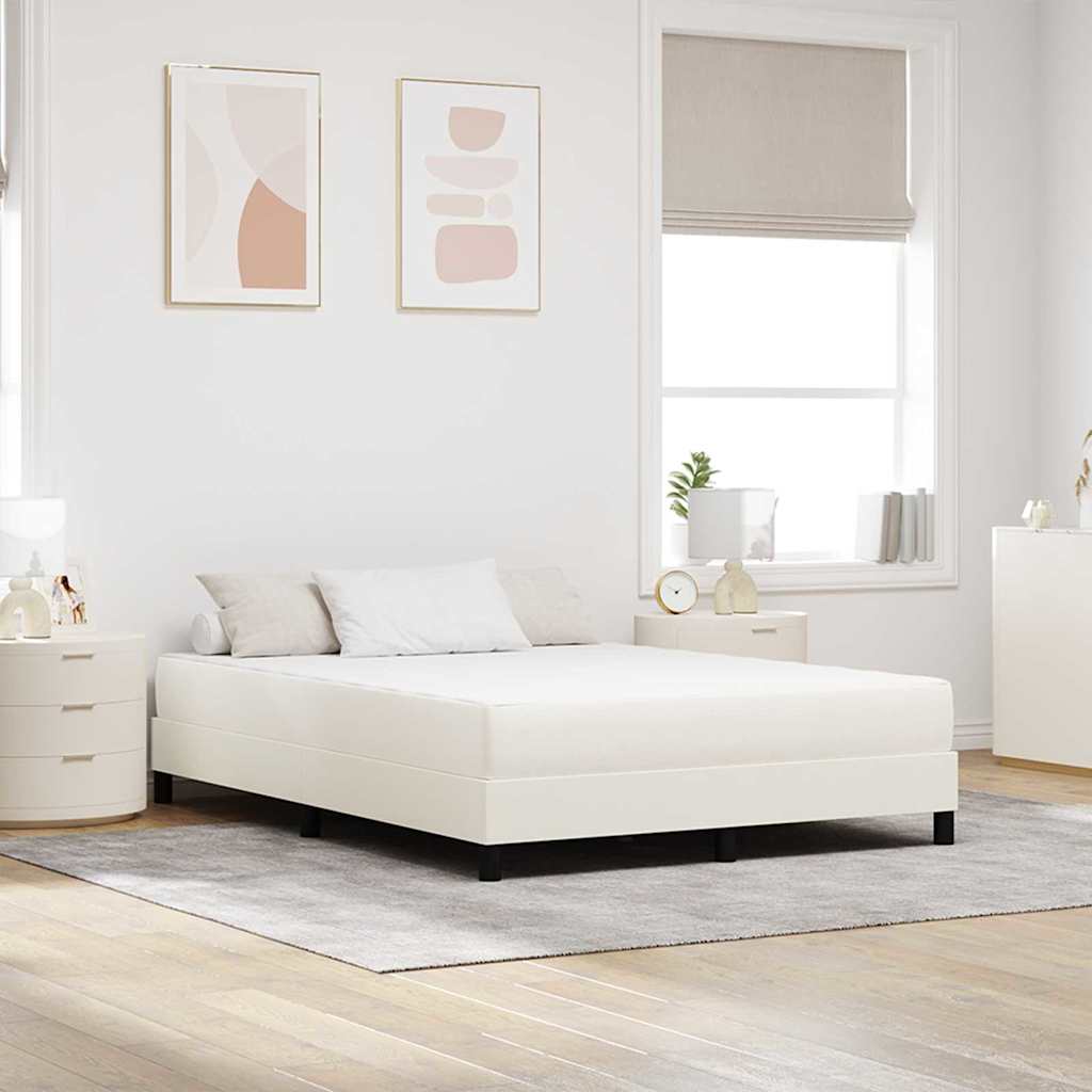 Bedmatras met matras Crème 140 x 190 cm Stof is nu te koop bij PeponiXL, paradijselijk wonen!