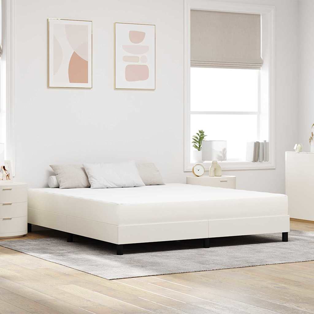 Bedmatras met matras Crème 180 x 200 cm Stof is nu te koop bij PeponiXL, paradijselijk wonen!