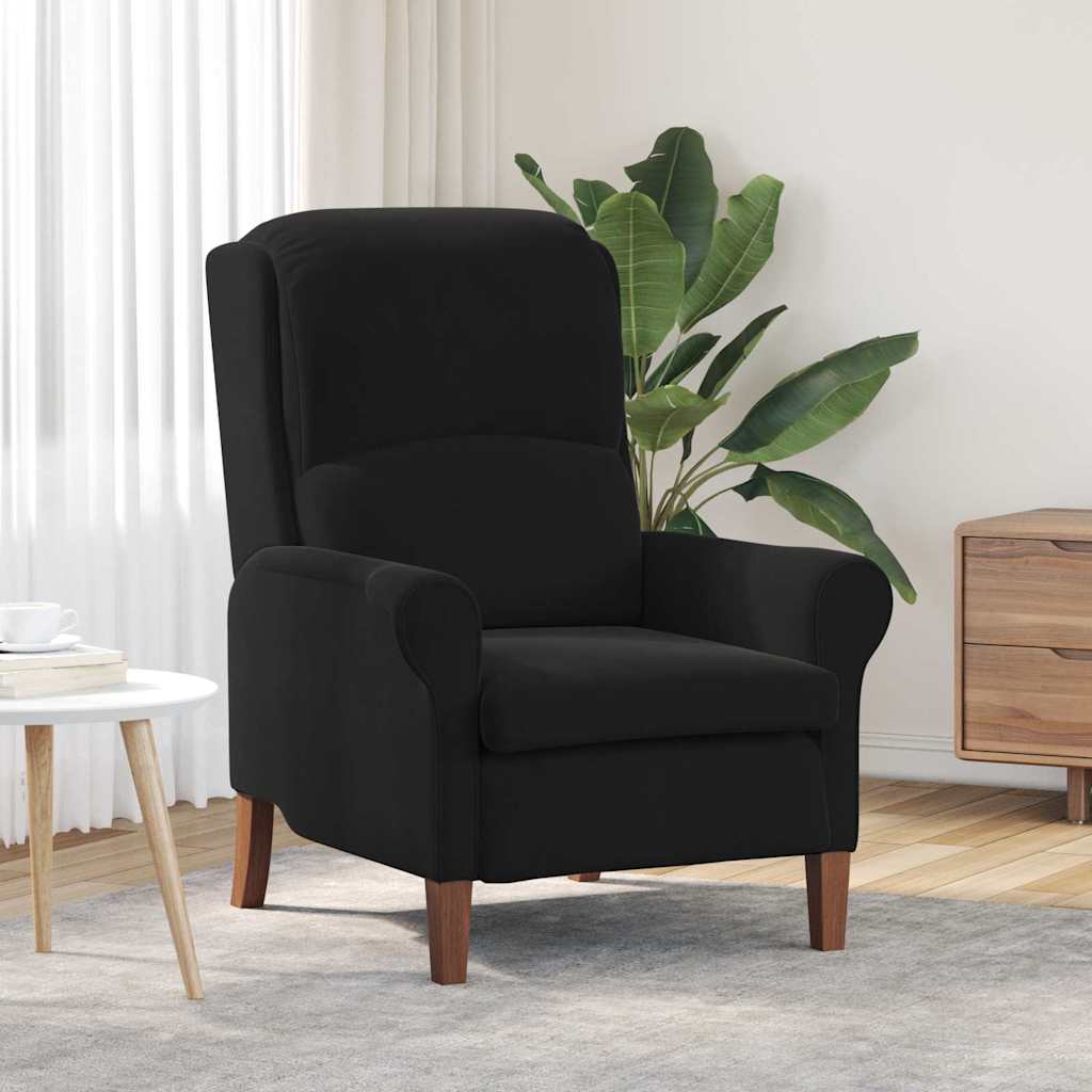 Fauteuil Zwart Fluweel is nu te koop bij PeponiXL, paradijselijk wonen!