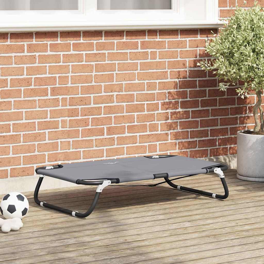 Hondenbed Lichtgrijs 70 x 46 x 18 cm Staal is nu te koop bij PeponiXL, paradijselijk wonen!