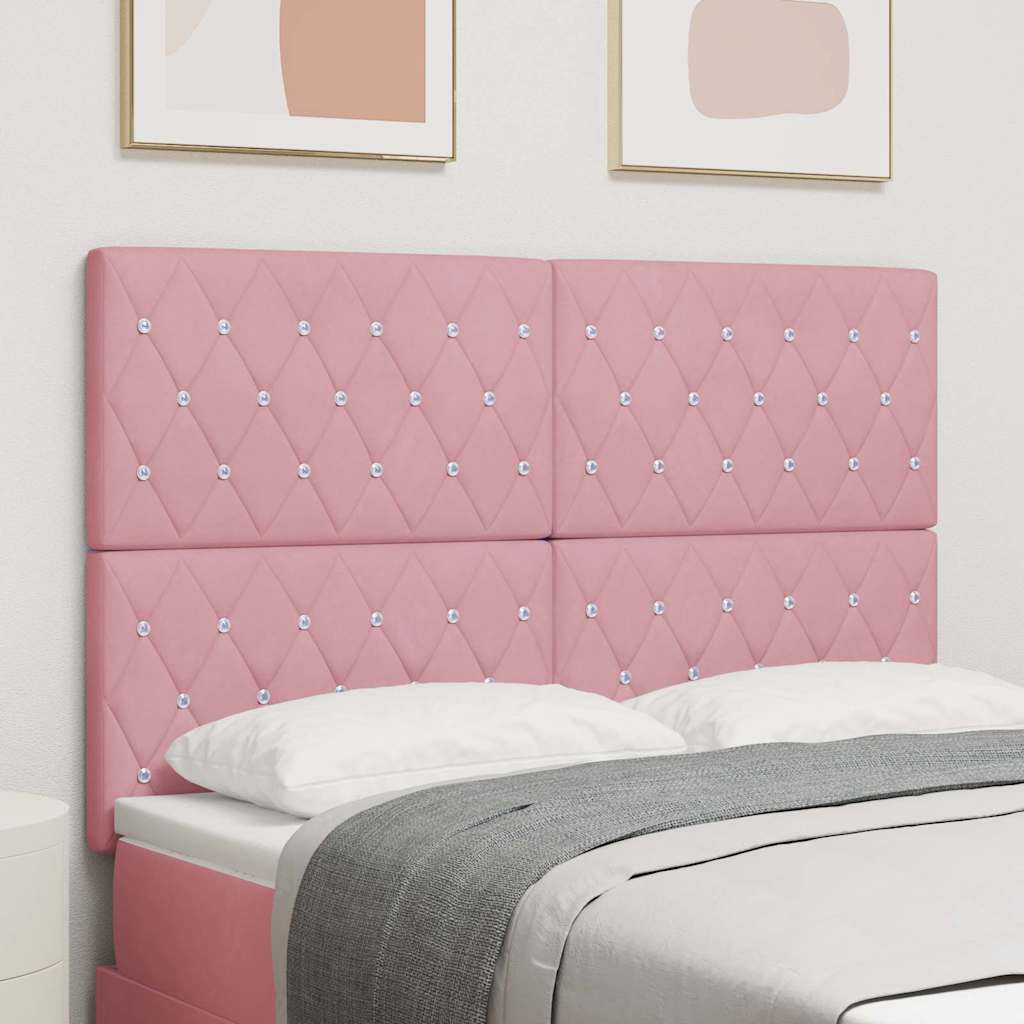 Hoofdbord Roze 160 cm Fluweel is nu te koop bij PeponiXL, paradijselijk wonen!