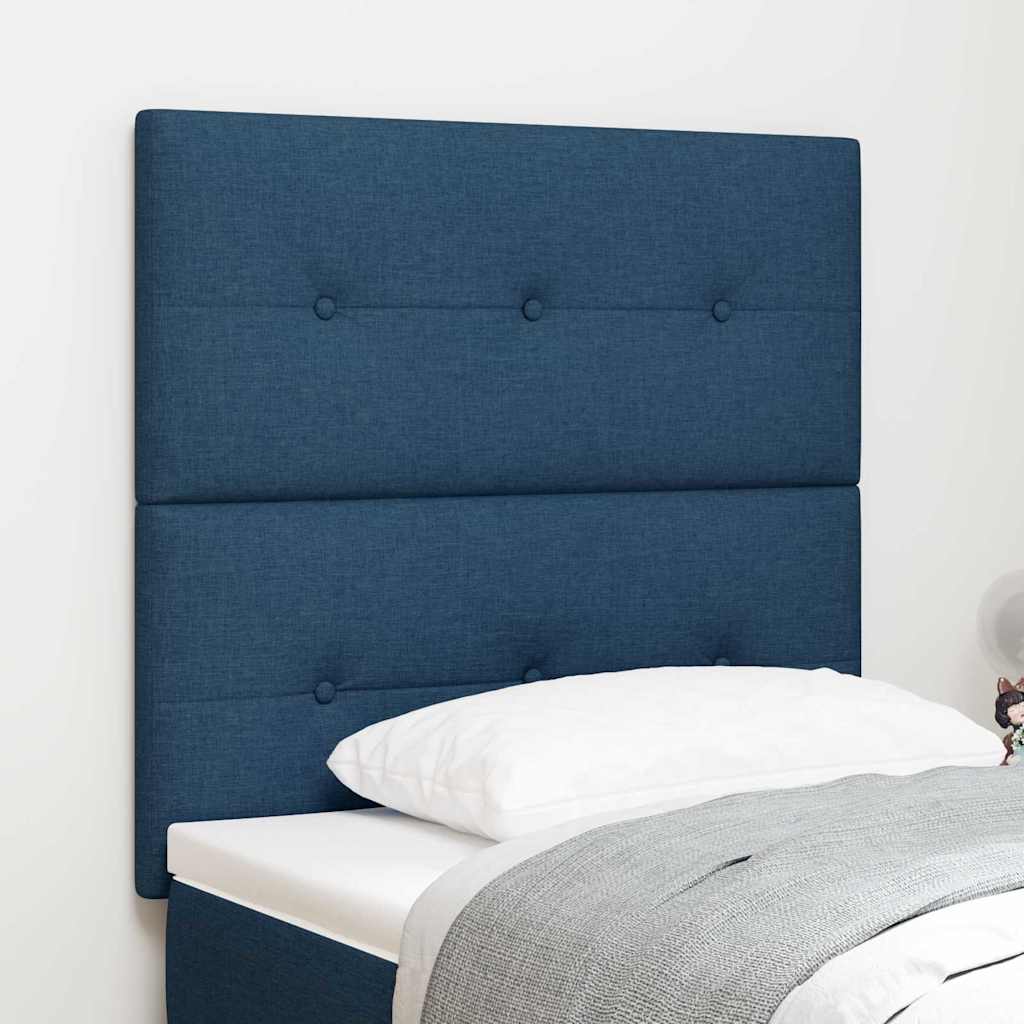 in hoogte verstelbaar hoofdbord met hoofdeinde Blauw 80 cm Stof is nu te koop bij PeponiXL, paradijselijk wonen!