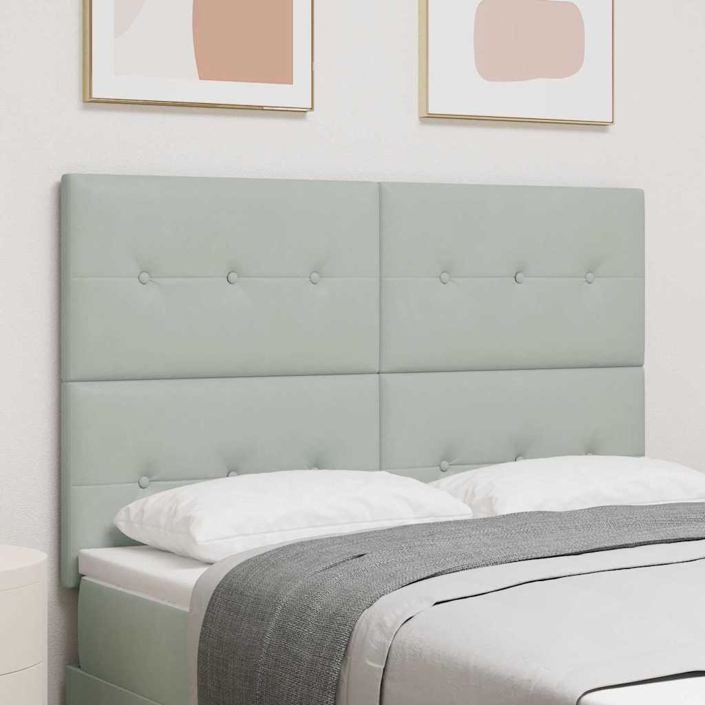 Hoofdbord Lichtgrijs 160 cm Fluweel is nu te koop bij PeponiXL, paradijselijk wonen!