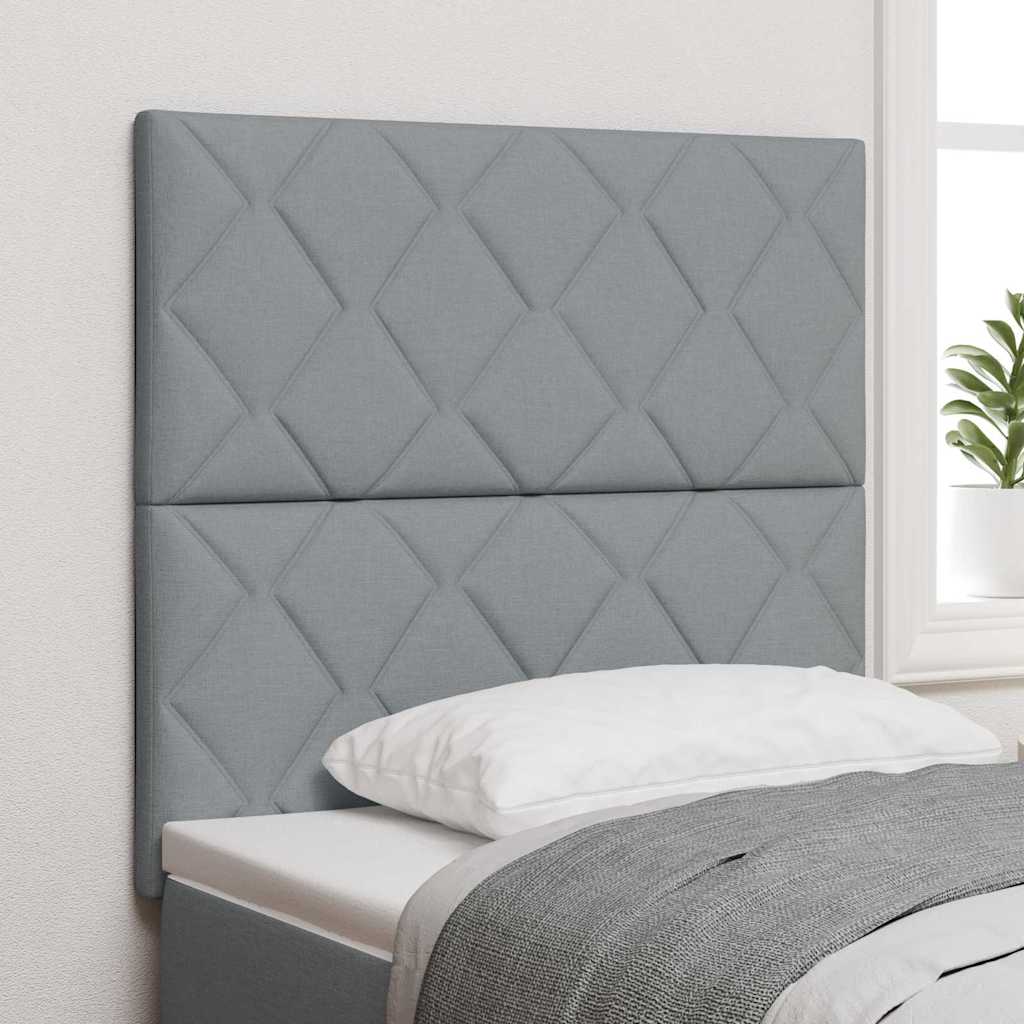 Hoofdbord Lichtgrijs 90 cm Stof is nu te koop bij PeponiXL, paradijselijk wonen!