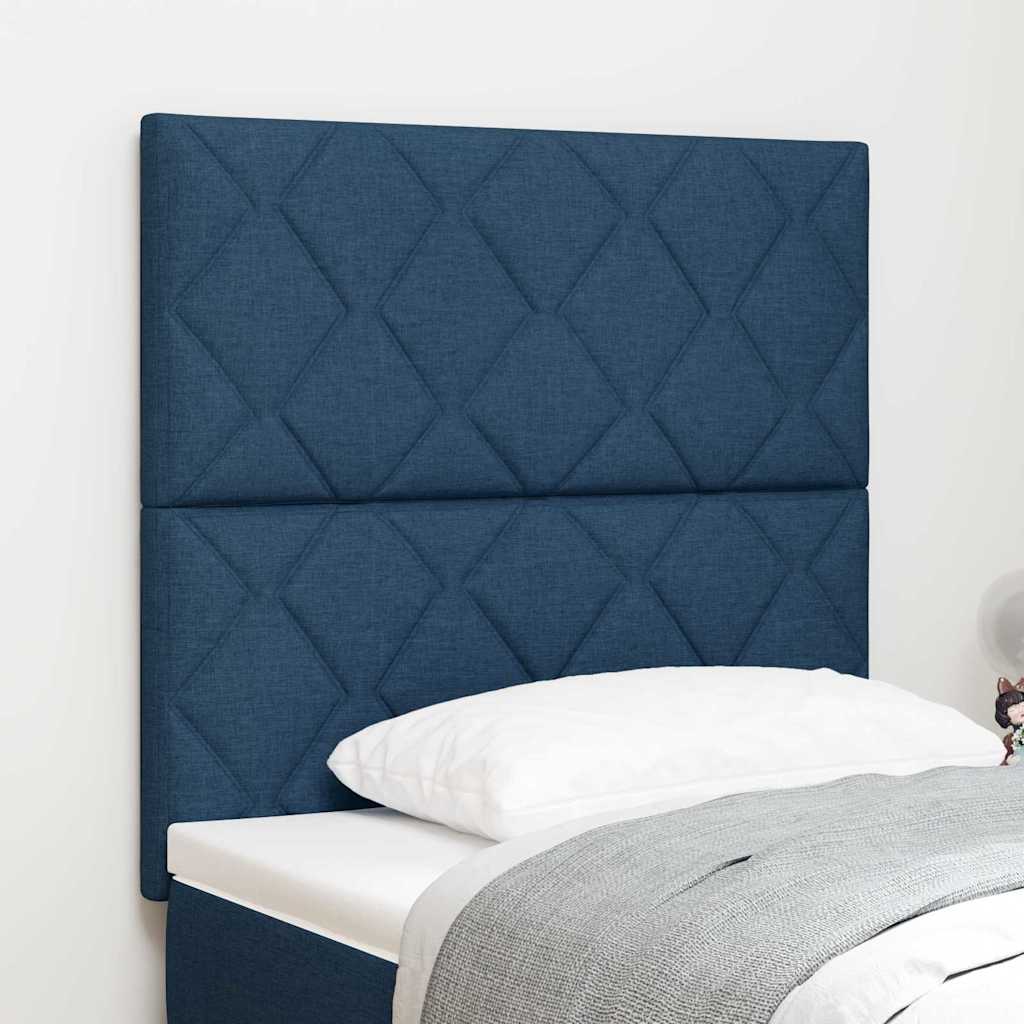 Hoofdbord Blauw 90 cm Stof is nu te koop bij PeponiXL, paradijselijk wonen!