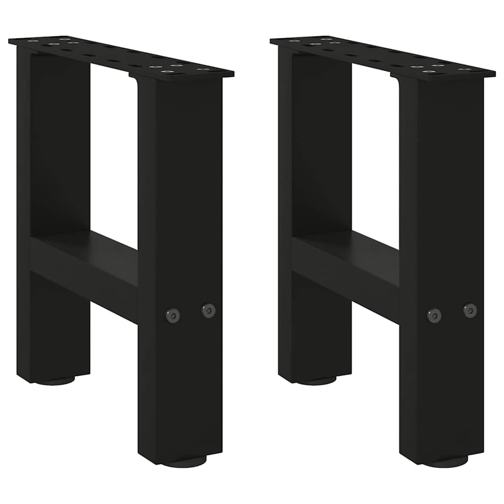 Salontafelpoten 2 st 30x(30-31) cm staal zwart is nu te koop bij PeponiXL, paradijselijk wonen!