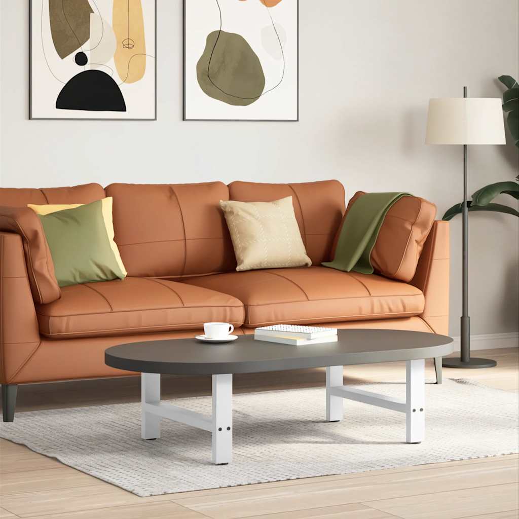 Salontafelpoten 2 st 60x(30-31) cm staal wit is nu te koop bij PeponiXL, paradijselijk wonen!