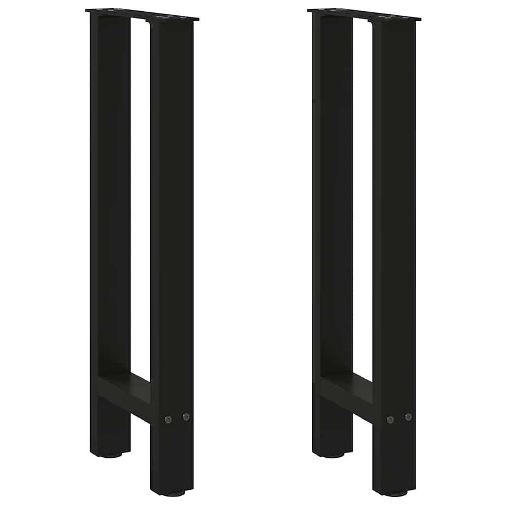 Console tafelpoten 2 st 38x(72-73) cm staal zwart is nu te koop bij PeponiXL, paradijselijk wonen!