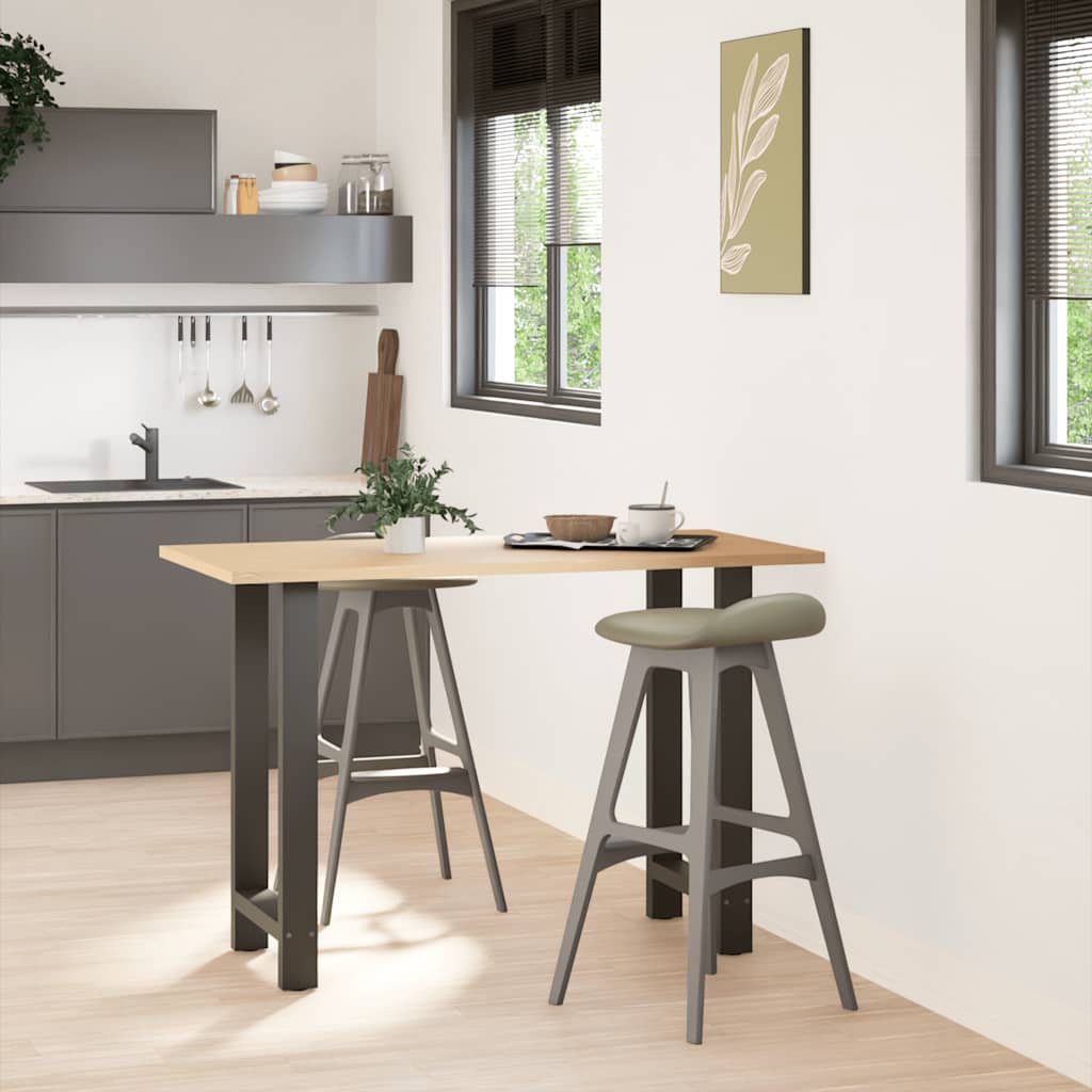 vidaXL Bartafelpoten 2 st 50x(90-91) cm staal antraciet