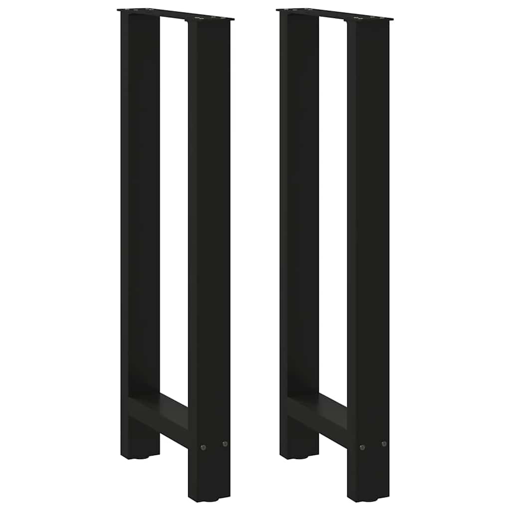 Bartafelpoten 2 st 50x(100-101) cm staal zwart is nu te koop bij PeponiXL, paradijselijk wonen!