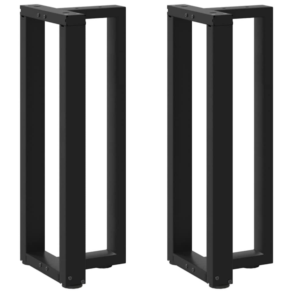 Console tafelpoten 2 st T-vormig 25x28x(72-73) cm staal zwart is nu te koop bij PeponiXL, paradijselijk wonen!