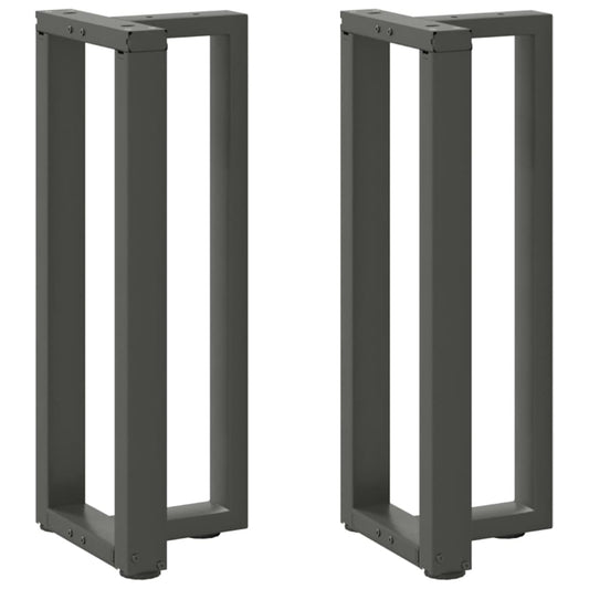 Console tafelpoten 2st T-vormig 38x25x(72-73)cm staal antraciet is nu te koop bij PeponiXL, paradijselijk wonen!