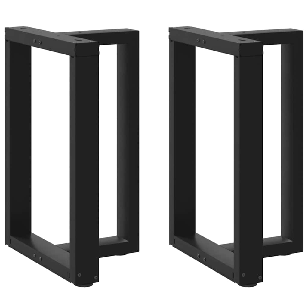 Eettafelpoten 2 st T-vormig 50x35x(72-73) cm staal zwart is nu te koop bij PeponiXL, paradijselijk wonen!