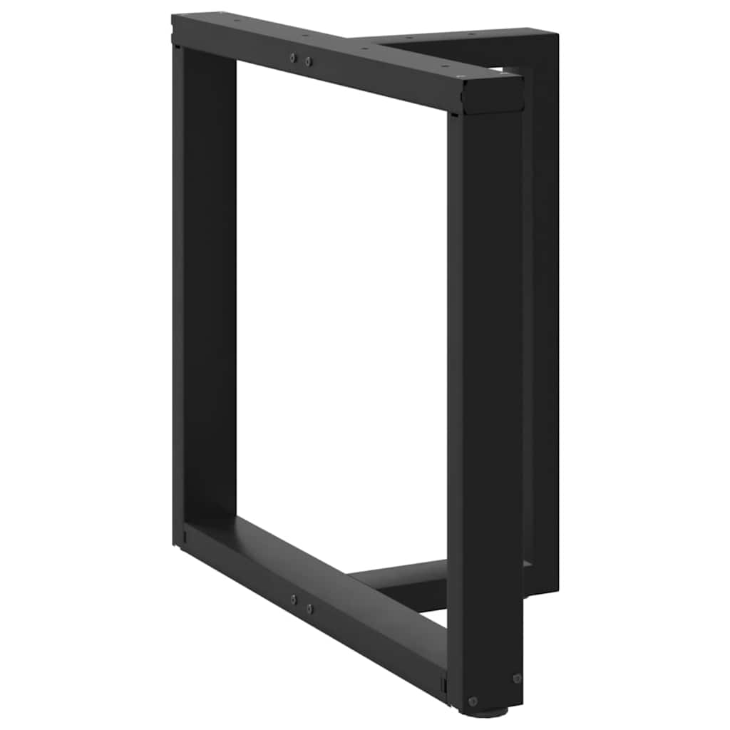 Eettafelpoten 2 st T-vormig 70x35x(72-73) cm staal zwart is nu te koop bij PeponiXL, paradijselijk wonen!