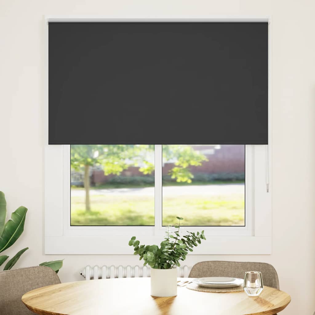 Rolgordijn verduisterend 125x130 cm stofbreedte 121,6 cm zwart is nu te koop bij PeponiXL, paradijselijk wonen!