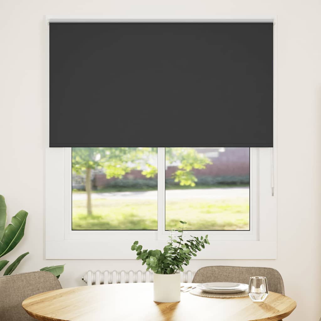 Rolgordijn verduisterend 130x150 cm stofbreedte 126,6 cm zwart is nu te koop bij PeponiXL, paradijselijk wonen!