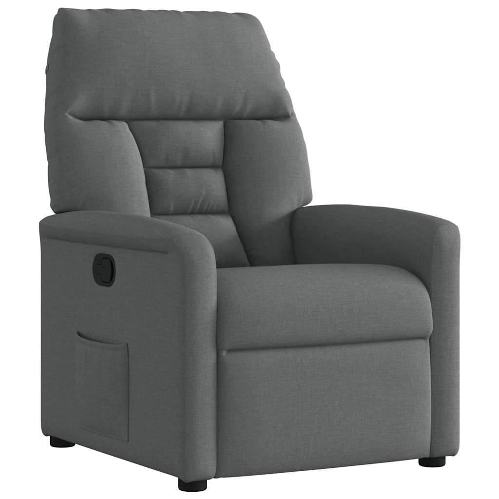Relaxfauteuil Donkergrijze Stof is nu te koop bij PeponiXL, paradijselijk wonen!