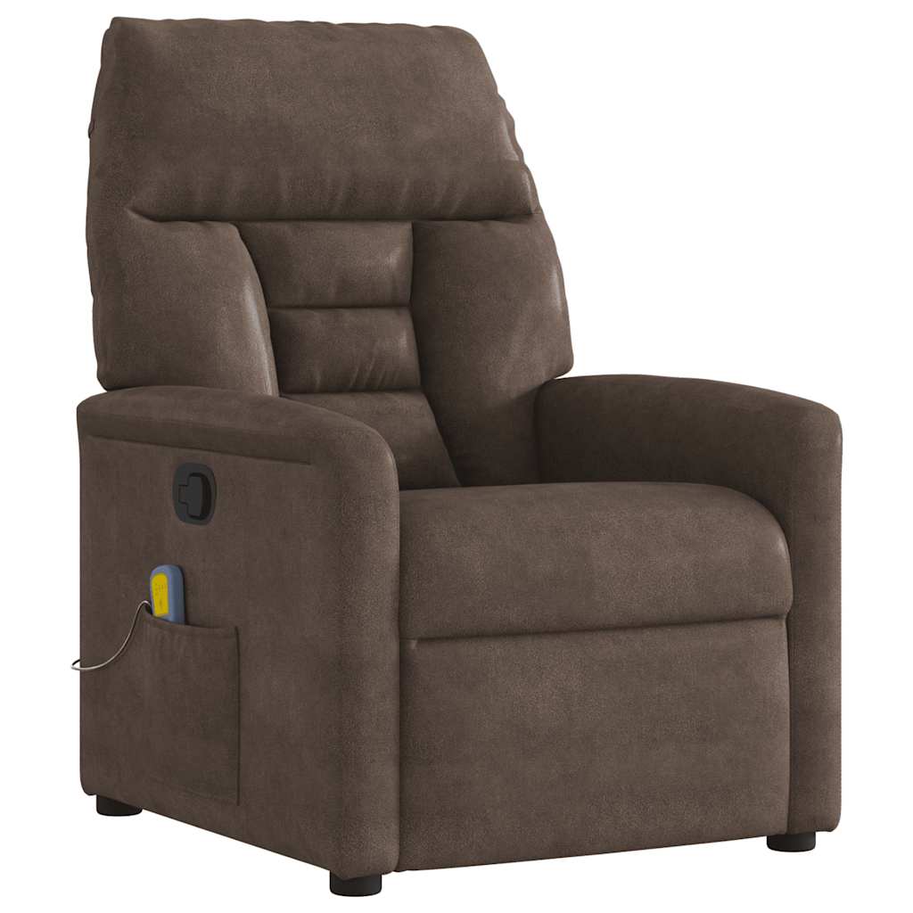 Massagestoel microvezelstof bruin is nu te koop bij PeponiXL, paradijselijk wonen!