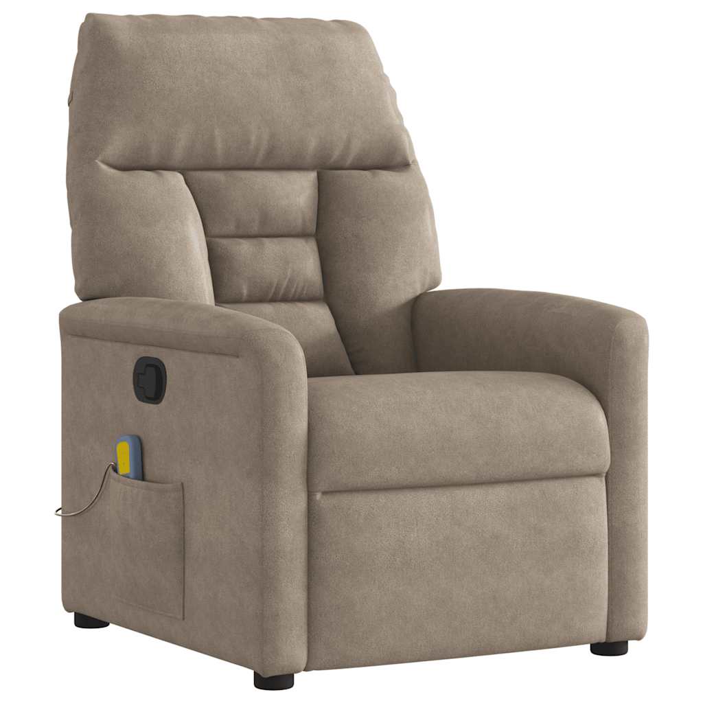 Massagestoel microvezelstof taupe is nu te koop bij PeponiXL, paradijselijk wonen!