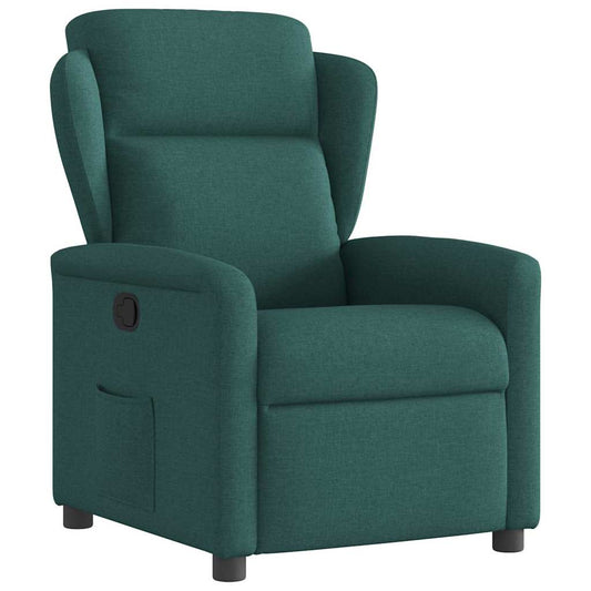 Fauteuil verstelbaar stof donkergroen is nu te koop bij PeponiXL, paradijselijk wonen!