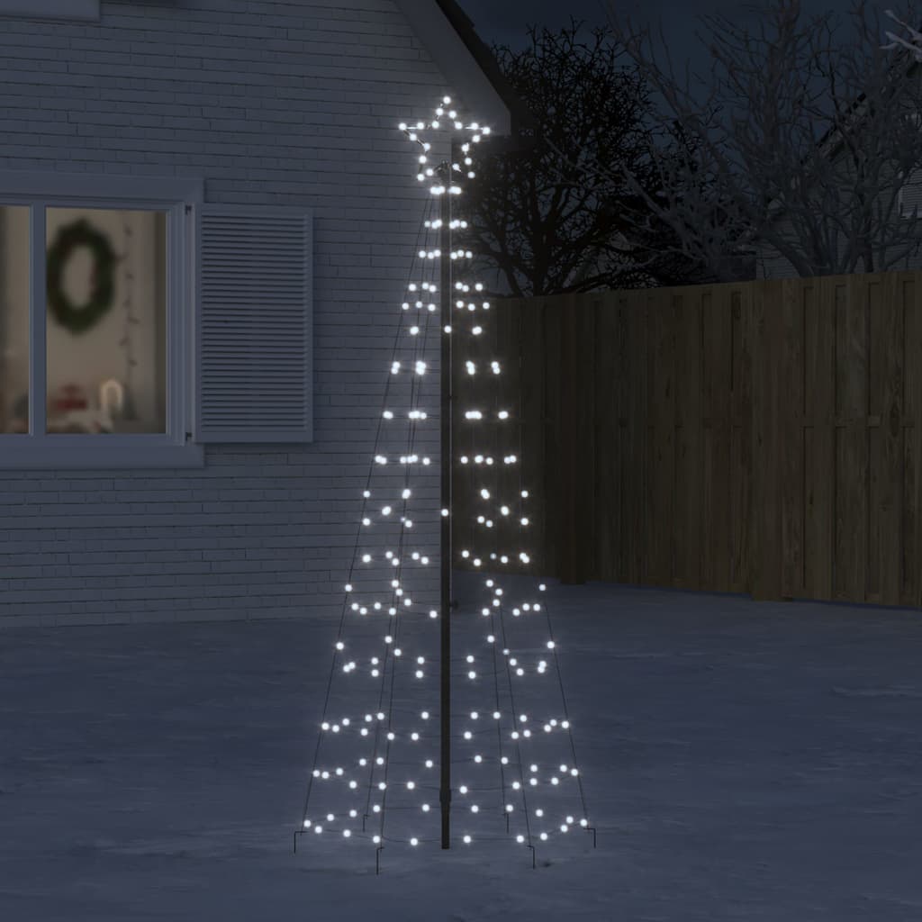 LED Kerstboom met spikes 220 LEDs Koud Wit 180 cm is nu te koop bij PeponiXL, paradijselijk wonen!