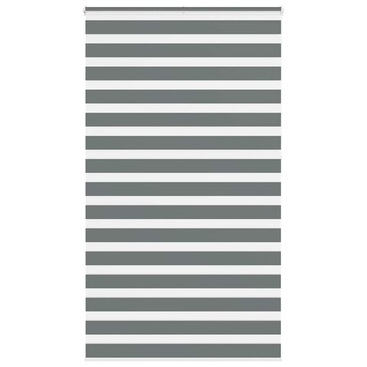 Zebra rolgordijn 135x230 cm stofbreedte 130,9 cm donkergrijs is nu te koop bij PeponiXL, paradijselijk wonen!