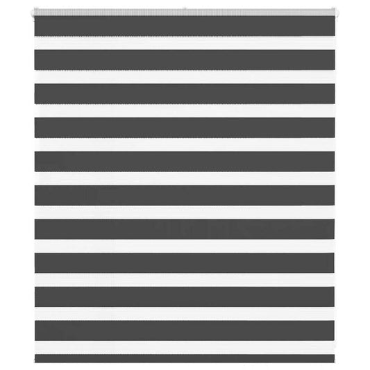 Zebra rolgordijn 125x100 cm stofbreedte 120,9 cm zwart is nu te koop bij PeponiXL, paradijselijk wonen!