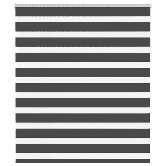 Zebra rolgordijn 130x100 cm stofbreedte 125,9 cm zwart is nu te koop bij PeponiXL, paradijselijk wonen!