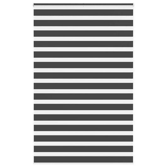 Zebra rolgordijn 145x200 cm stofbreedte 140,9 cm zwart is nu te koop bij PeponiXL, paradijselijk wonen!