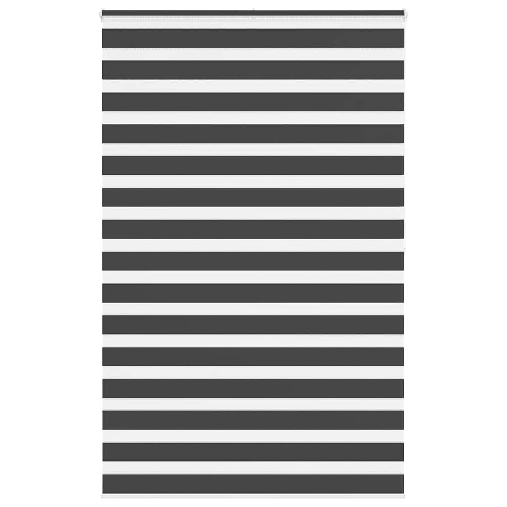 Zebra rolgordijn 150x200 cm stofbreedte 145,9 cm zwart is nu te koop bij PeponiXL, paradijselijk wonen!
