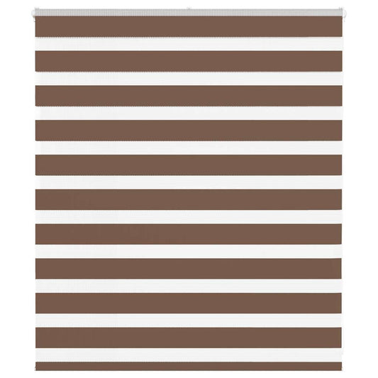 Zebra rolgordijn 125x100 cm stofbreedte 120,9cm polyester bruin is nu te koop bij PeponiXL, paradijselijk wonen!