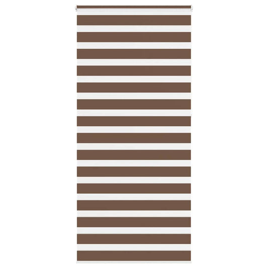 Zebra rolgordijn 110x230 cm stofbreedte 105,9cm polyester bruin is nu te koop bij PeponiXL, paradijselijk wonen!