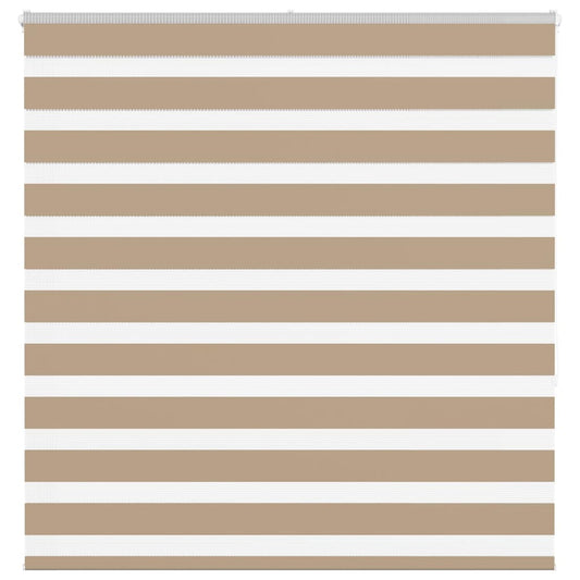 Zebra Blind 150x150 cm stofbreedte 145,9 cm polyester zandbruin is nu te koop bij PeponiXL, paradijselijk wonen!