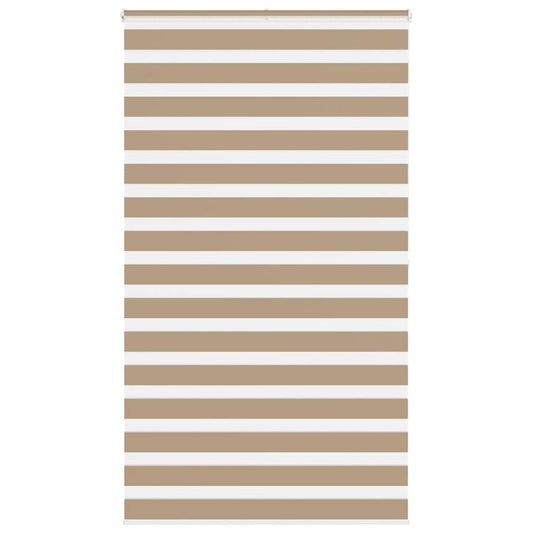Zebra Blind 130x200 cm stofbreedte 125,9 cm polyester zandbruin is nu te koop bij PeponiXL, paradijselijk wonen!