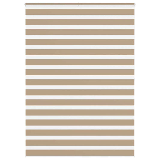 Zebra Blind 155x200 cm stofbreedte 150,9 cm polyester zandbruin is nu te koop bij PeponiXL, paradijselijk wonen!