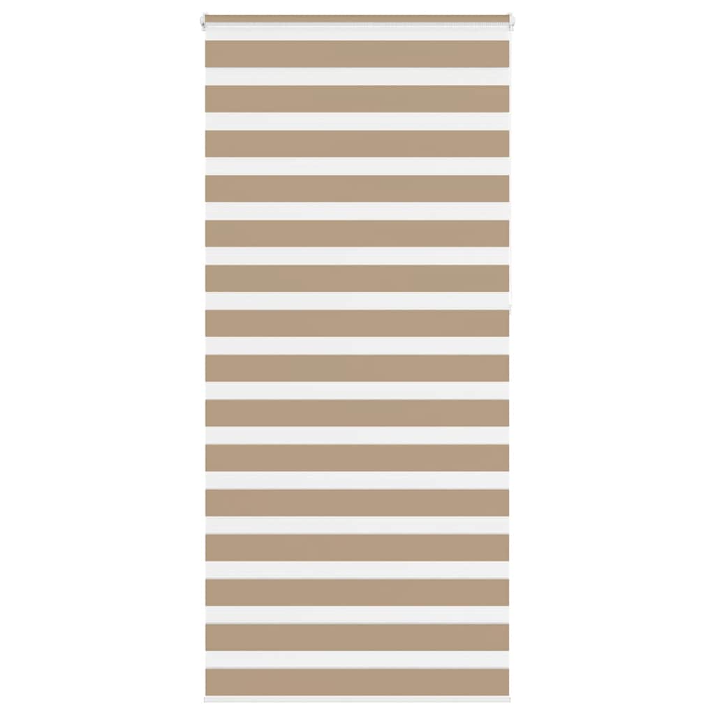 Zebra Blind 115x230 cm stofbreedte 110,9 cm polyester zandbruin is nu te koop bij PeponiXL, paradijselijk wonen!