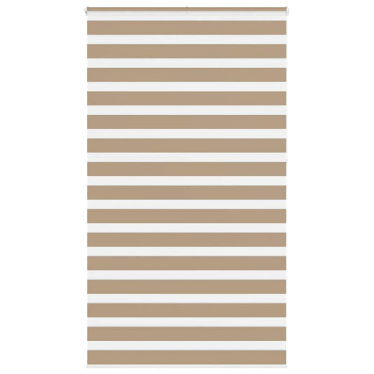 Zebra Blind 135x230 cm stofbreedte 130,9 cm polyester zandbruin is nu te koop bij PeponiXL, paradijselijk wonen!
